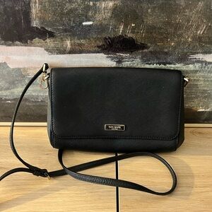 Kate Spade Black Leather Crossbody Bag